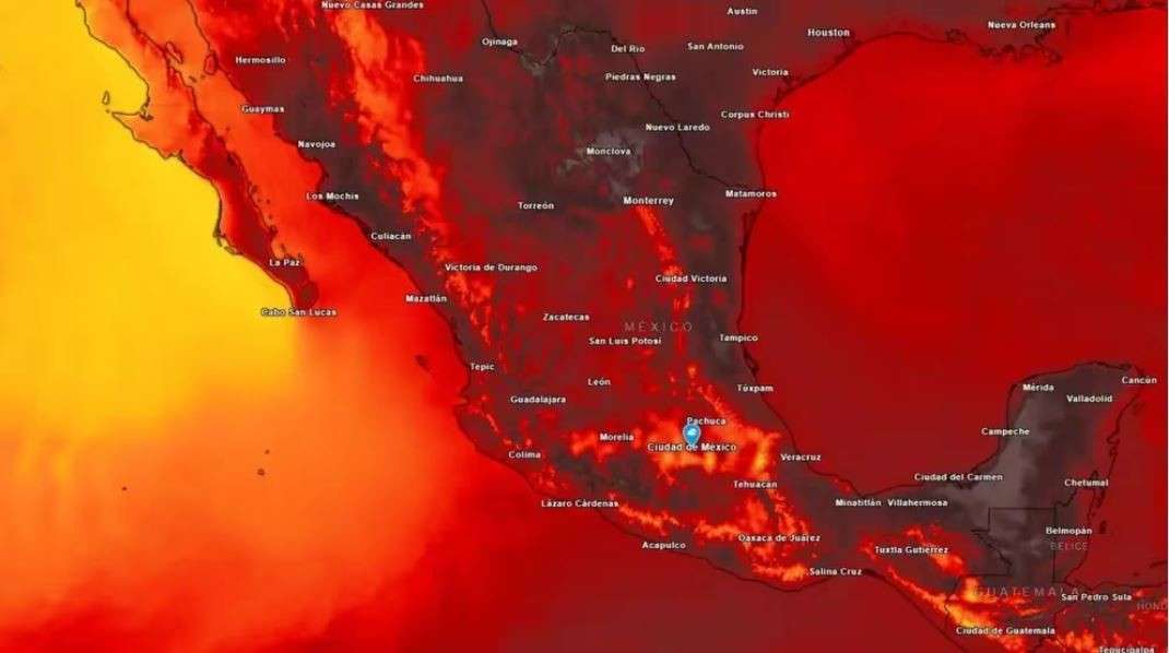 La primera ola de calor de 2025 golpea a México: hasta 45 °C y casi sin lluvias