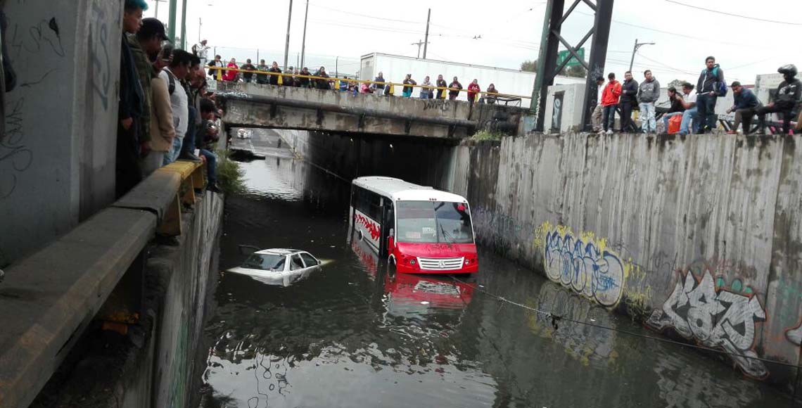 Intensas lluvias generan encharcamientos e inundaciones en varias regiones de México