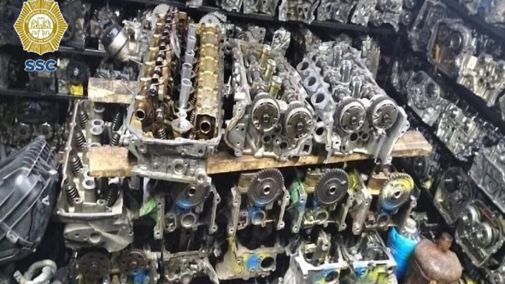 12 mil toneladas de autopartes y 10 detenidos, saldo del Operativo Fortaleza en CDMX y Edomex
